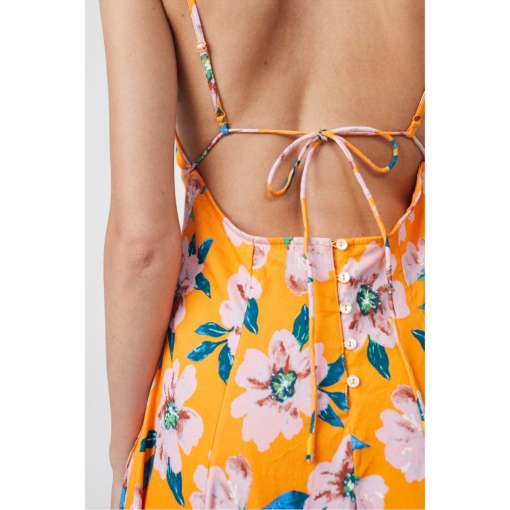 Free People | Finer Things Printed Midi Dress / Sunshine Combo - Picture 5 of 8